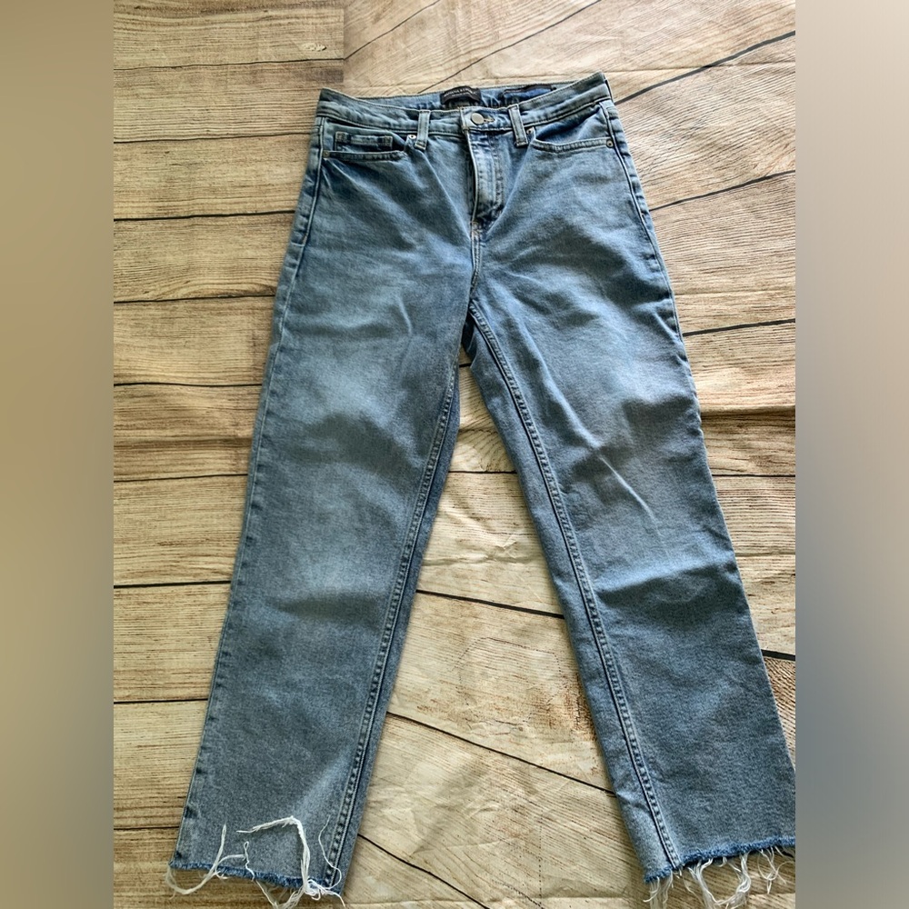Banana Republic Blue Straight Leg High Rise Jeans